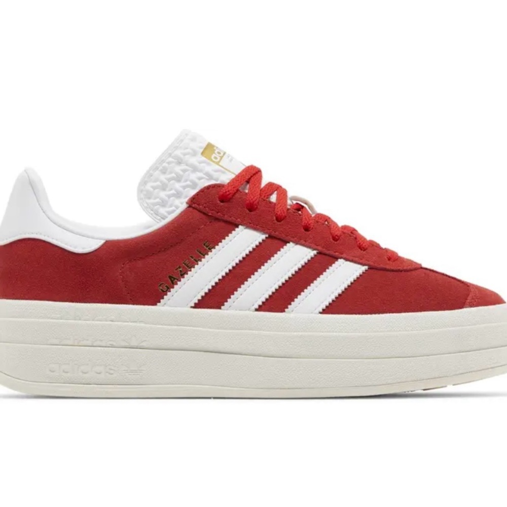 Adidas Women's Gazelle Bold Sneakers in Red